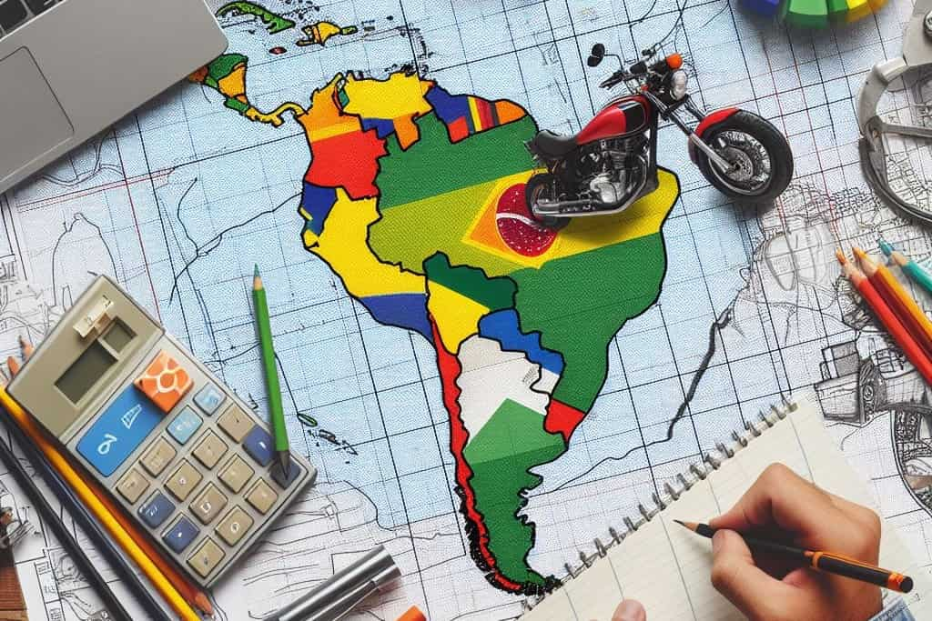 Documentos para uma viagem de moto pela América do Sul