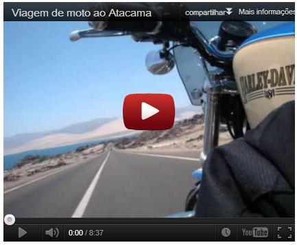 Vídeo da viagem de moto ao Atacama