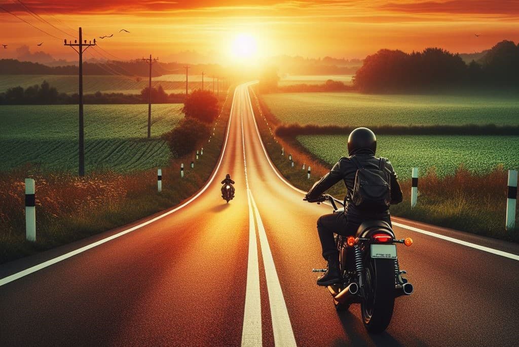 Texto sobre viagem de moto