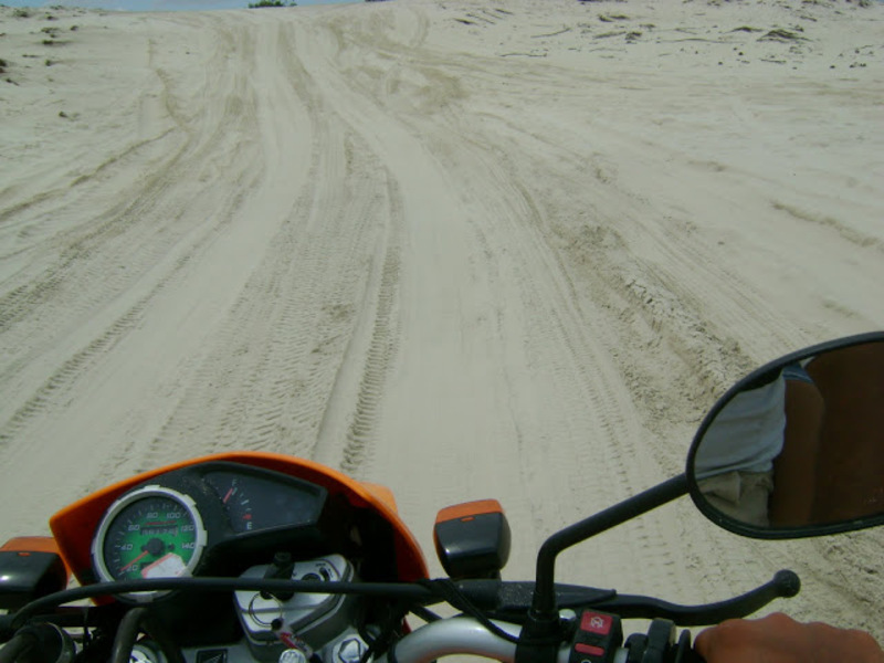 Viagem de moto entre Fortaleza e Jericoacoara