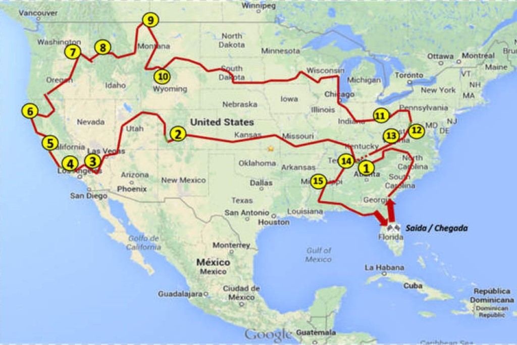Melhores rotas para viagens de moto dos Estados Unidos