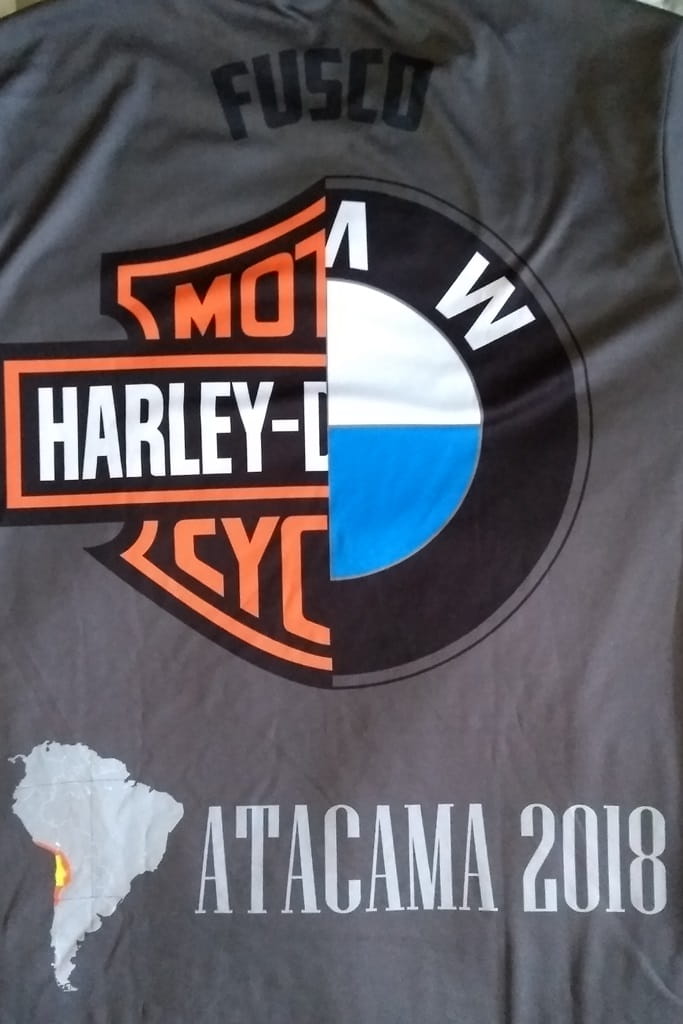 Viagem de moto Atacama camisa 2