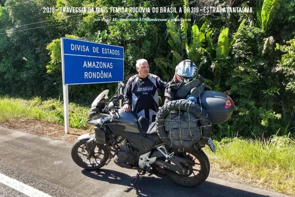 Travessia da BR-319 em julho com uma CB 500X