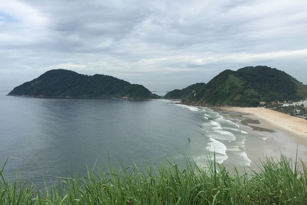 Passeio de moto pelas praias do Guarujá